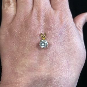 Diamond look fashion pendant